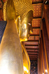 Fototapeta premium The Reclining Buddha At Wat Pho