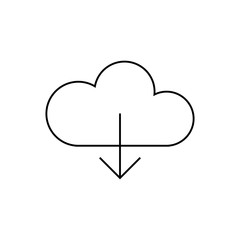 Cloud download icon