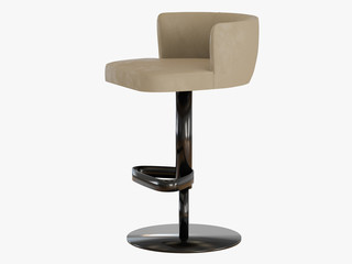 Bar stool on a white background 3d rendering