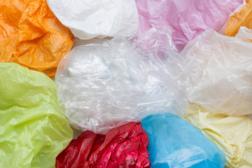 Fototapeta premium Colorful plastic bags
