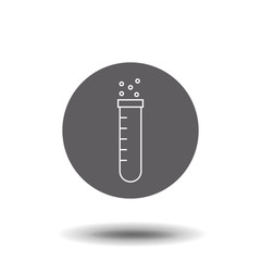 Test Tube. Vector Illustration For Logos, Stickers, Labels, Tags And Other Design.