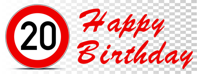 Geburtstag 20 