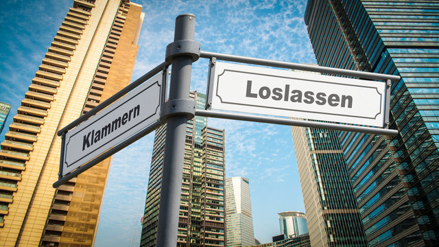 Schild 367 - Loslassen
