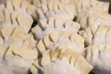 Home-made recipe for dumplings.