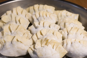 Home-made recipe for dumplings.