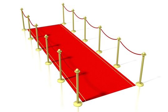3D red carpet illustration