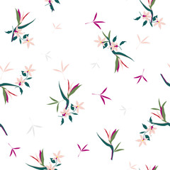 Trendy  Floral pattern in the many kind of flowers