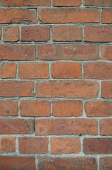 red brick wall