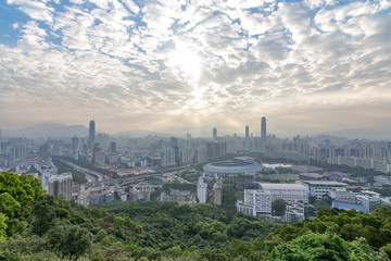 Obraz premium Panoramę miasta Shenzhen