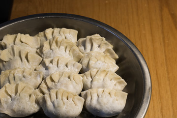 Home-made recipe for dumplings.