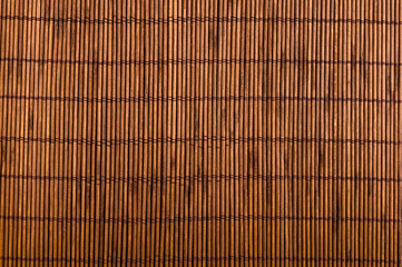 bamboo Mat - stand food, close-up, wooden background