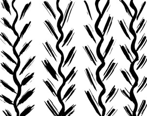 Fototapeta premium Brush pattern. Grunge background. Vector.