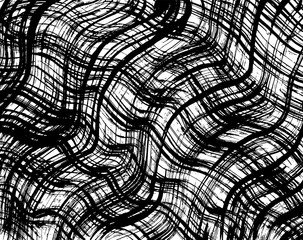 Brush pattern. Grunge background. Vector.