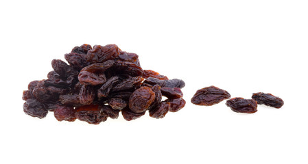 raisins isolated on white background