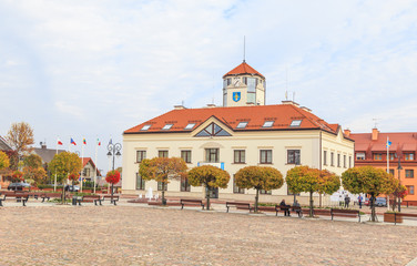 Town Hall in Serock on Narew river and Zegrze Lake, Mazovia, Poland © stepmar