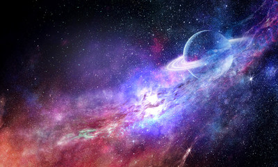 Fototapeta premium Space planets and nebula