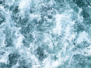 splashing waves shot from directly above