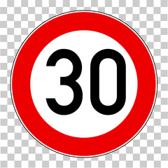 Verkehrsschild 30 Km/h