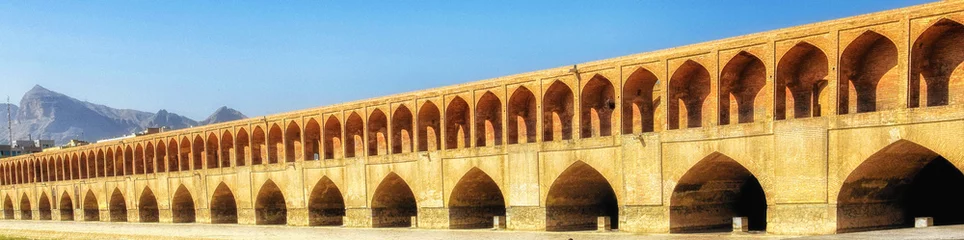 Fotobehang Khaju Brug Allahverdi Khan-brug in Isfahan
