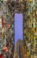 Dense residential building in Hong Kong