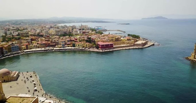 beautiful view of a Bay with a lighthouse
