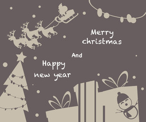 Christmas background vector illustration 