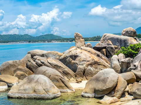 Grandpa rock, penis-like large stone, Samui island, Thailand