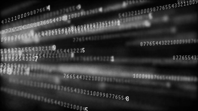 Digital background matrix. Binary computer code. Hacker concept. 3d rendering