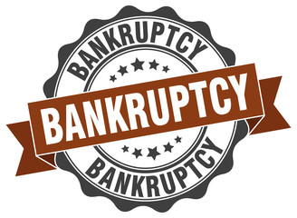 bankruptcy stamp. sign. seal