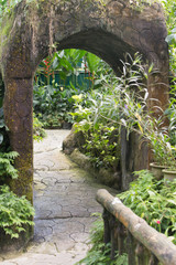 arch in garden