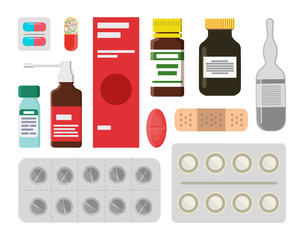 Pills and Liquids to Treat Illnesss and Ease Pain