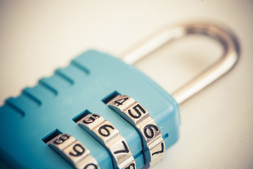 Padlock with numbers