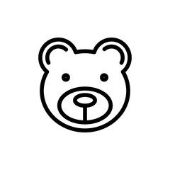 teddy bear icon vector