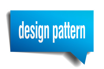 design pattern blue 3d speech bubble