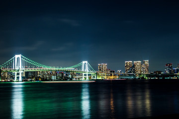 Fototapeta na wymiar 東京レインボーブリッジ夜景