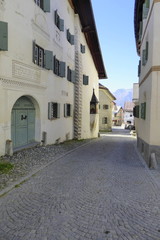 Fototapeta premium Dorfgasse in Guarda
