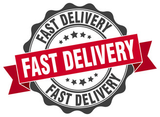 fast delivery stamp. sign. seal