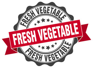 Fototapeta premium fresh vegetable stamp. sign. seal