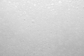 white foam texture abstract background closeup