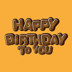 Creative birthday design for greeting card