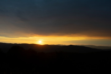 Abendhimmel im Elsass, Odilienberg