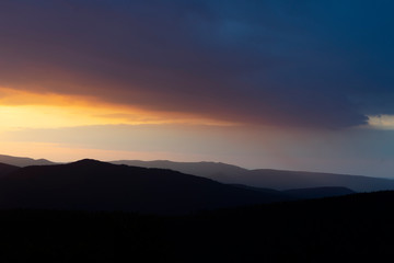 Abendhimmel im Elsass, Odilienberg
