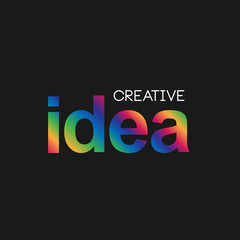 Simple modern colorful creative concept