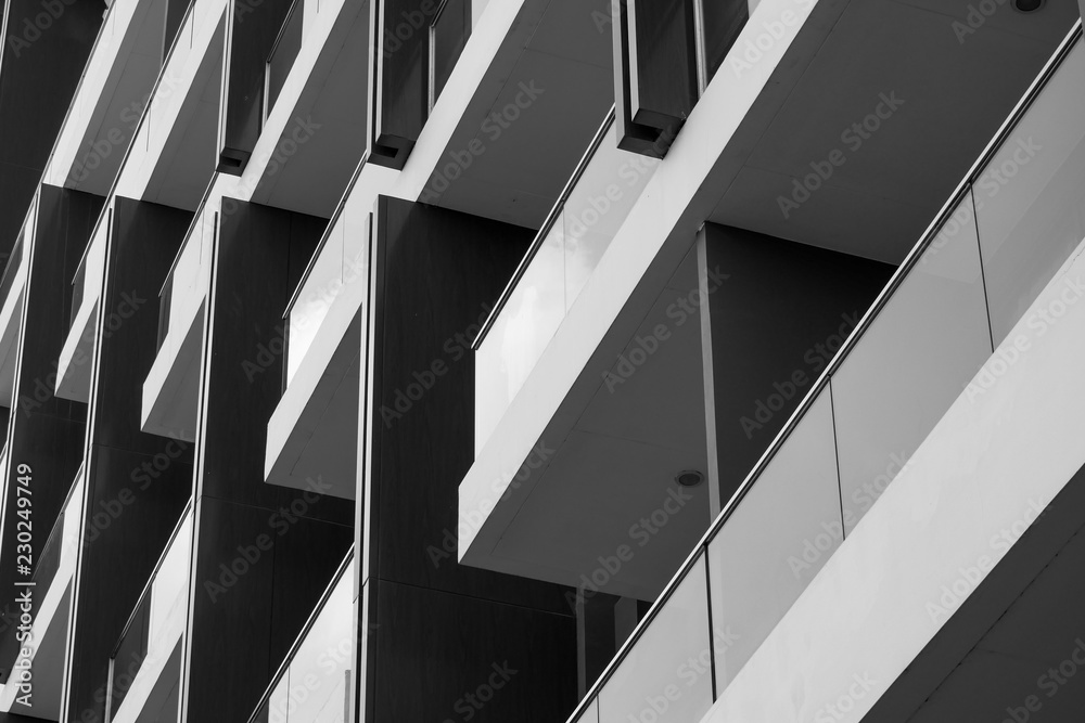Leinwandbilder Abstract background architecture lines. modern architecture detail