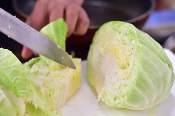 カットしたキャベツ