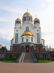 Fototapeta na wymiar City landscape, church. Russia, Ekaterinburg, Sverdlovsk region