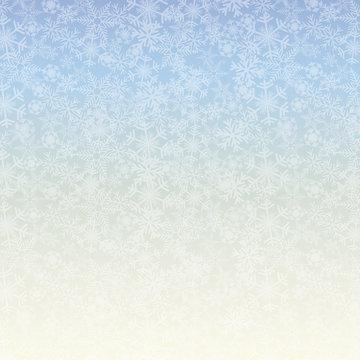 Vector Winter Background. A cold Christmas with snowfall and ice crystals