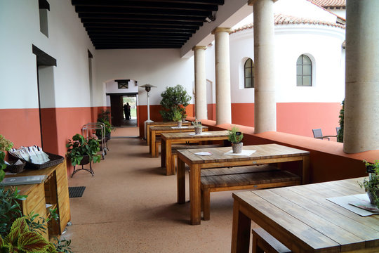 The reconstructed inn from Roman times in Xanten Germany