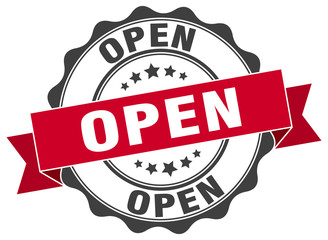 Obraz premium open stamp. sign. seal