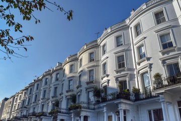 London houses in Notting Hill